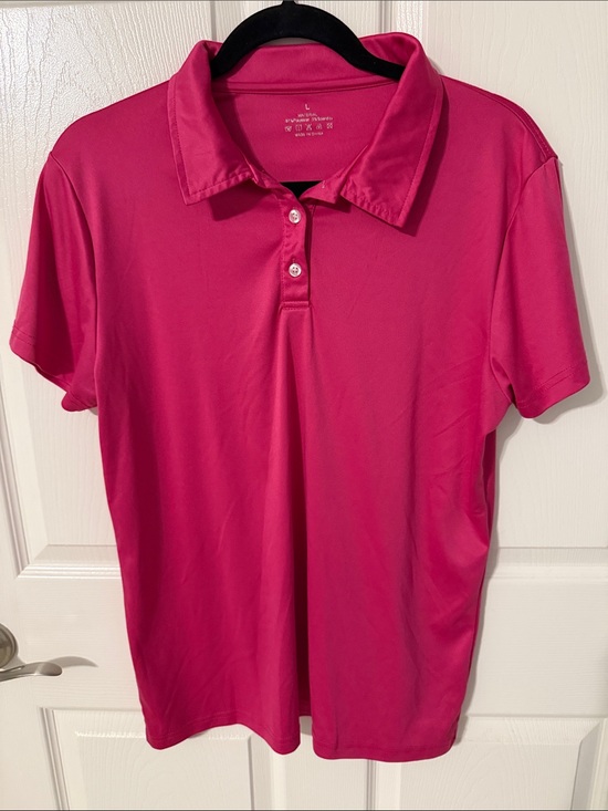 Tops - Bright Pink Polo Golf Shirt